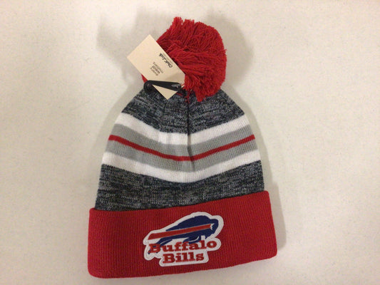 Buffalo Bills Red Stripe Beanie Hat. New