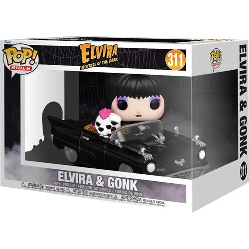 Brand New HOT OF THE TRUCK 2-17-25 Elvira & Gonk Macabre Mobile Deluxe Funko Pop! Ride #311